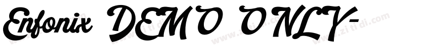 Enfonix DEMO ONLY字体转换